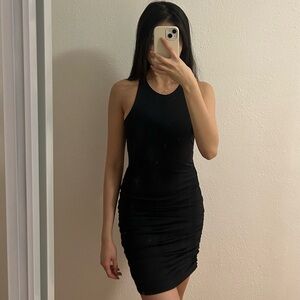 Black mini dress